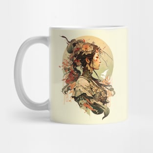 Art Nouveau Cyberpunk Traditional Japanese Fusion Mug